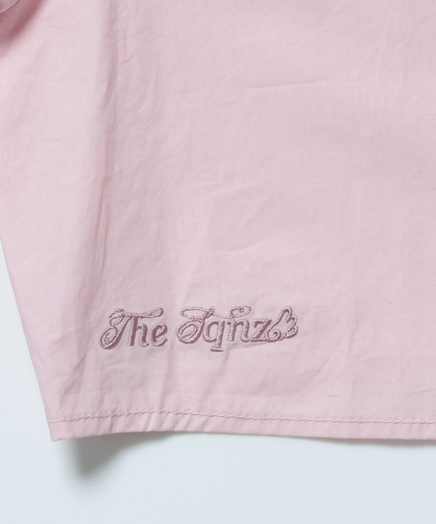 ※WEB限定 / レディースクロップドシャツ / sqnz cropped shirts ピンク
