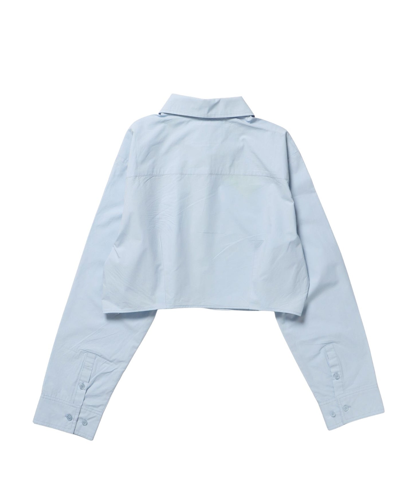 ※WEB限定 / レディースクロップドシャツ / sqnz cropped shirts ライトブルー