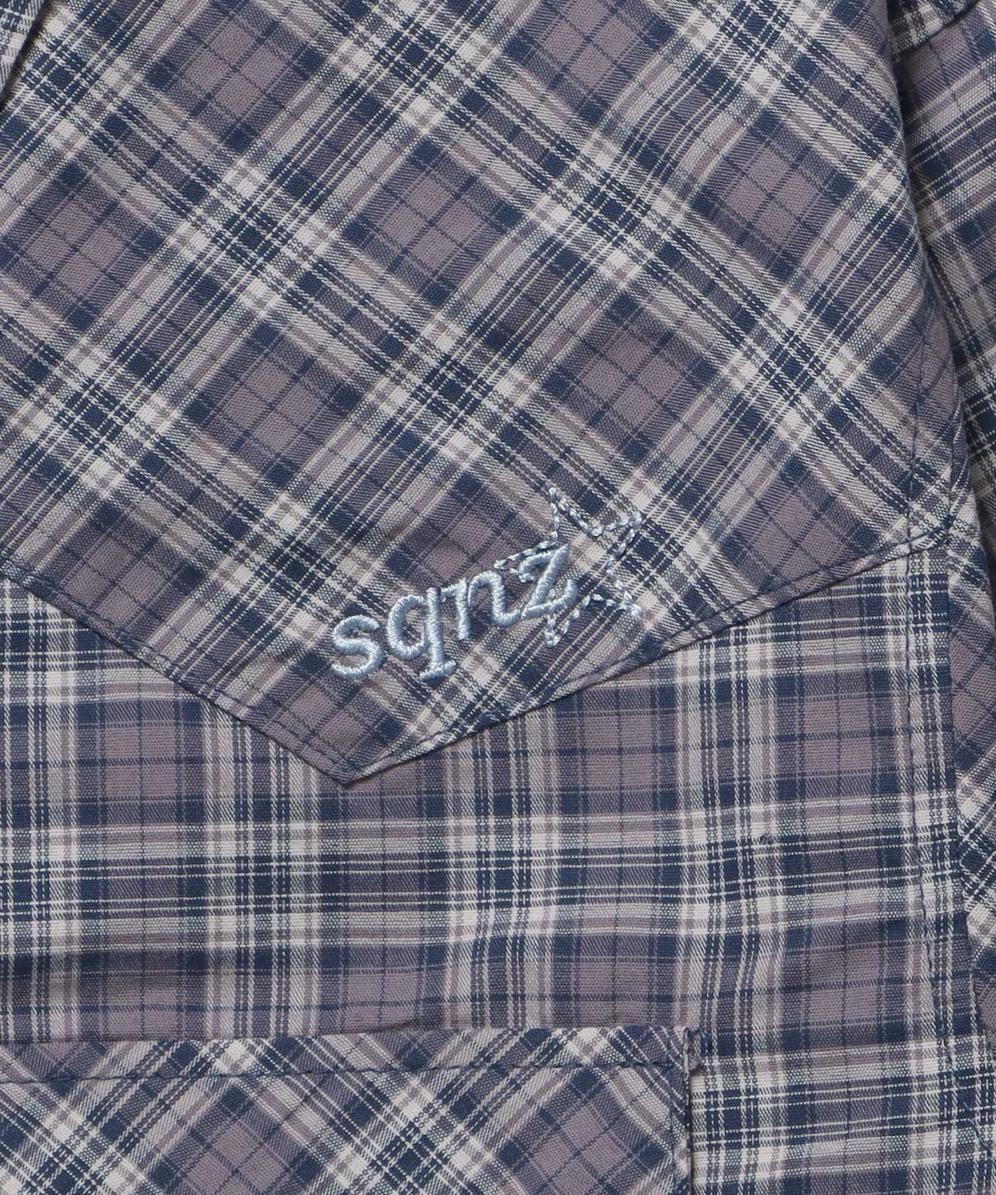 ※WEB限定 / ウエスタン長袖シャツ / sqnz western l/s shirts ネイビー