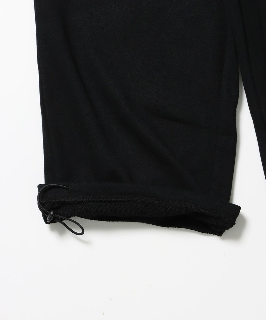 sqnz rhinestone & eyelet sweat pants / ラインストーン スウェットパンツ 裏毛 ハトメ ポケット 【セットアップ着用可能】 ブラック