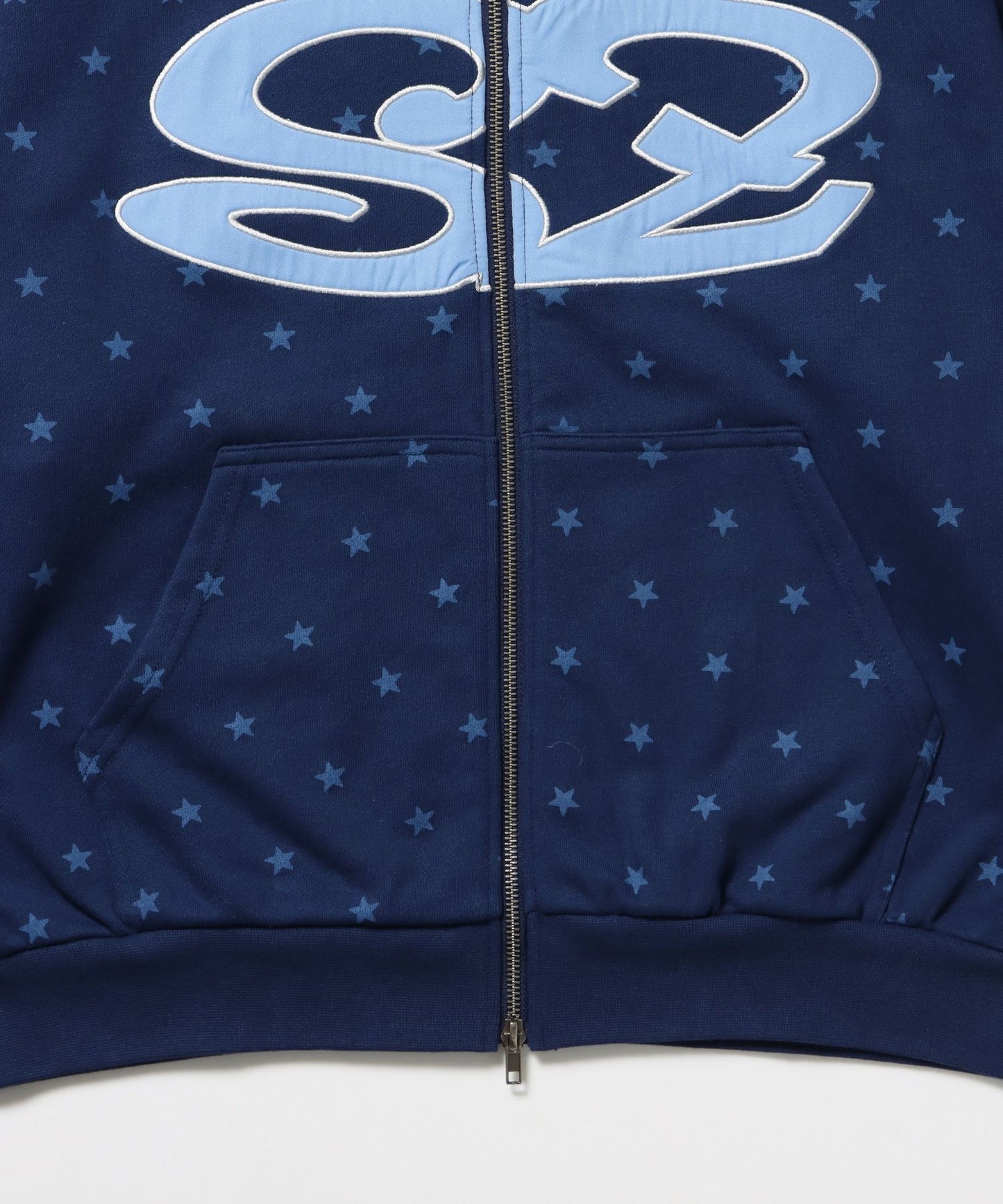 sqnz logo applique zip p/k / 裏毛 ダブルジップ ジップパーカー フーディ 星柄 ボーダー チェック 柄82