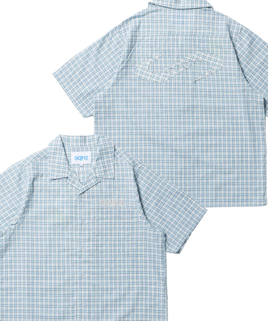 シャツ向けワッペン撮影用 観賞用 sqnz（エスキュンズ）】ワッペンチェックシャツ / シャツ チェック