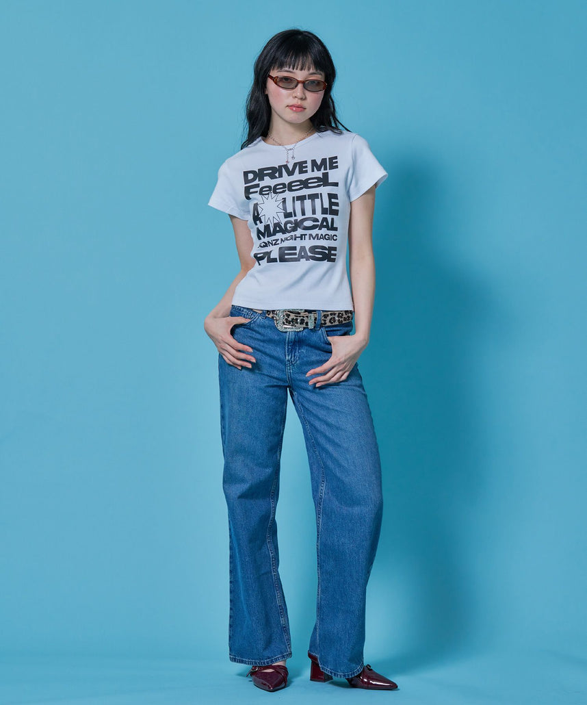 sqnz（エスキュンズ）】sqnz message pt compact tee / レディース T