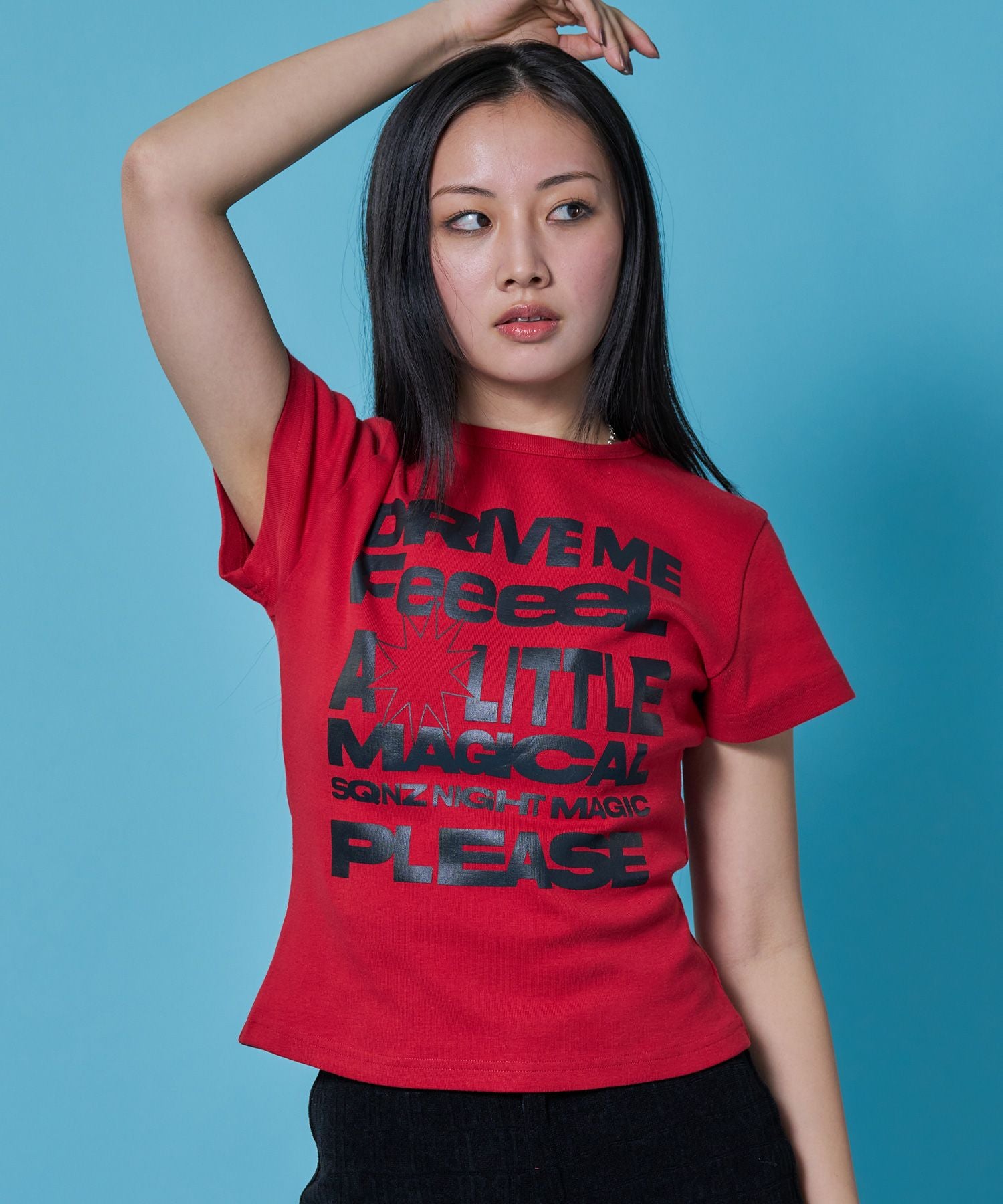 WEB限定 / ビックロゴコンパクトT / sqnz message pt compact tee