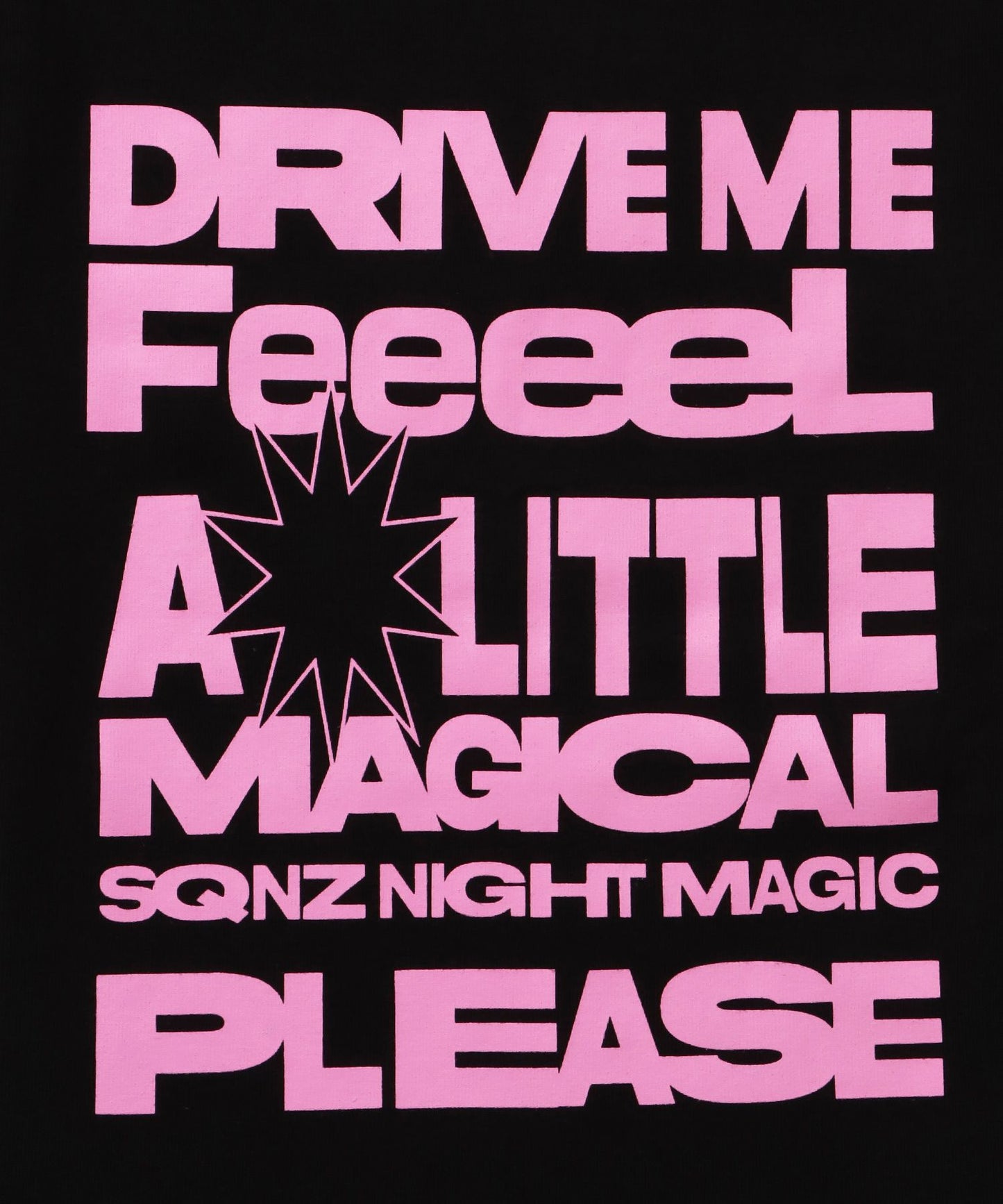 ※WEB限定 / ビックロゴコンパクトT / sqnz message pt compact tee クルーネック ブラック