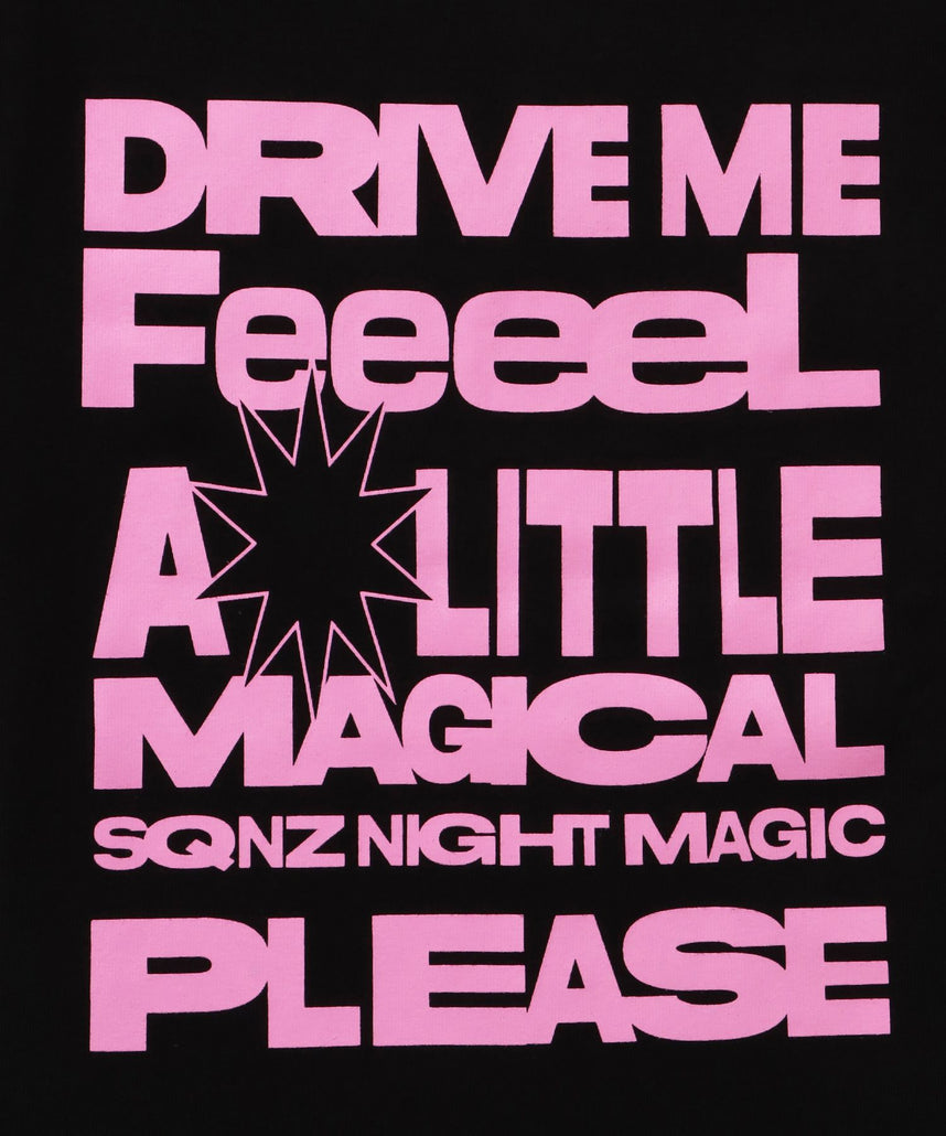 ※WEB限定 / ビックロゴコンパクトT / sqnz message pt compact tee クルーネック ブラック