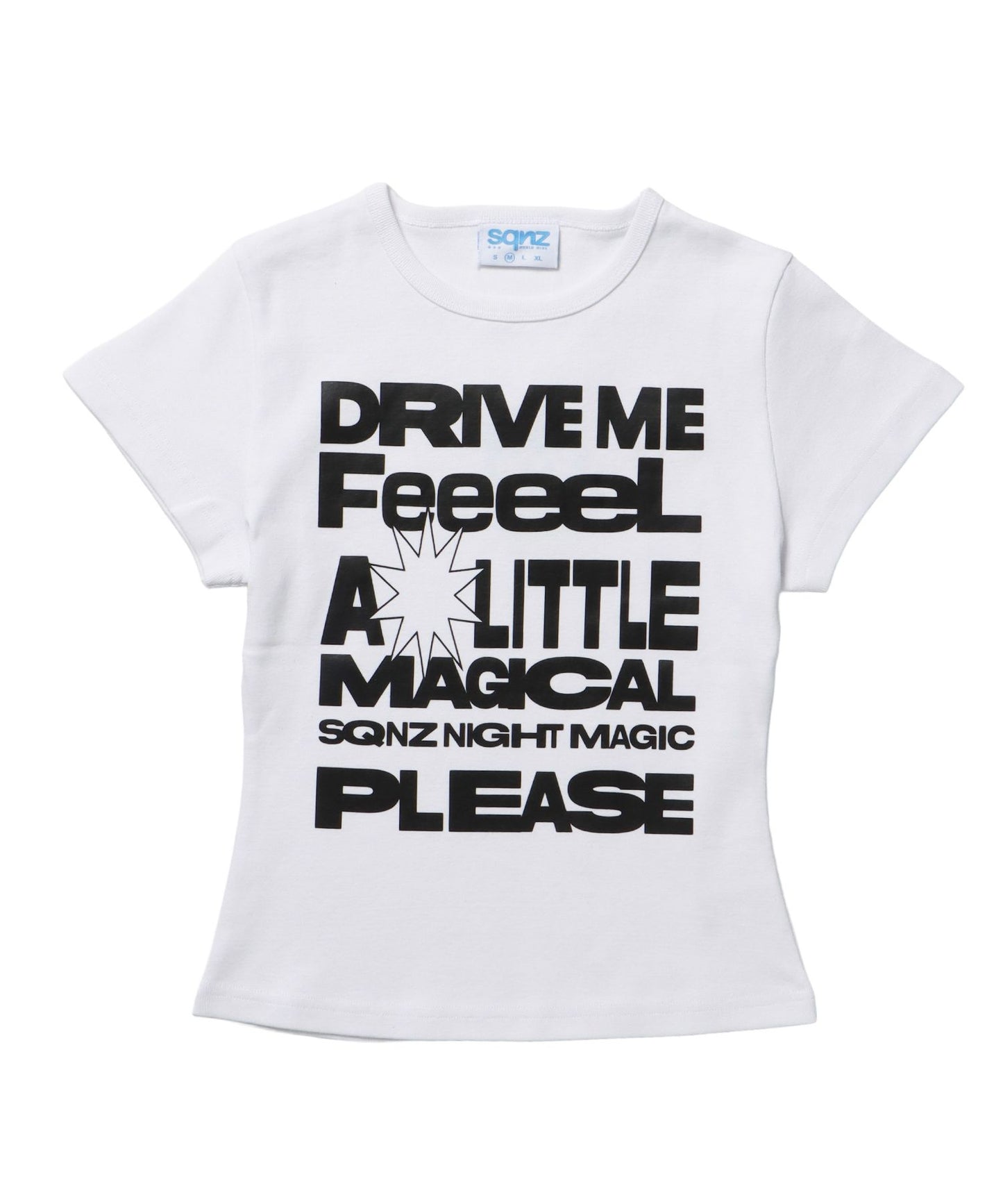 ≪予約商品≫※WEB限定 /ビックロゴコンパクトT / sqnz message pt compact teeホワイト