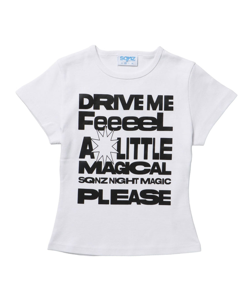 sqnz（エスキュンズ）】sqnz message pt compact tee / レディース T