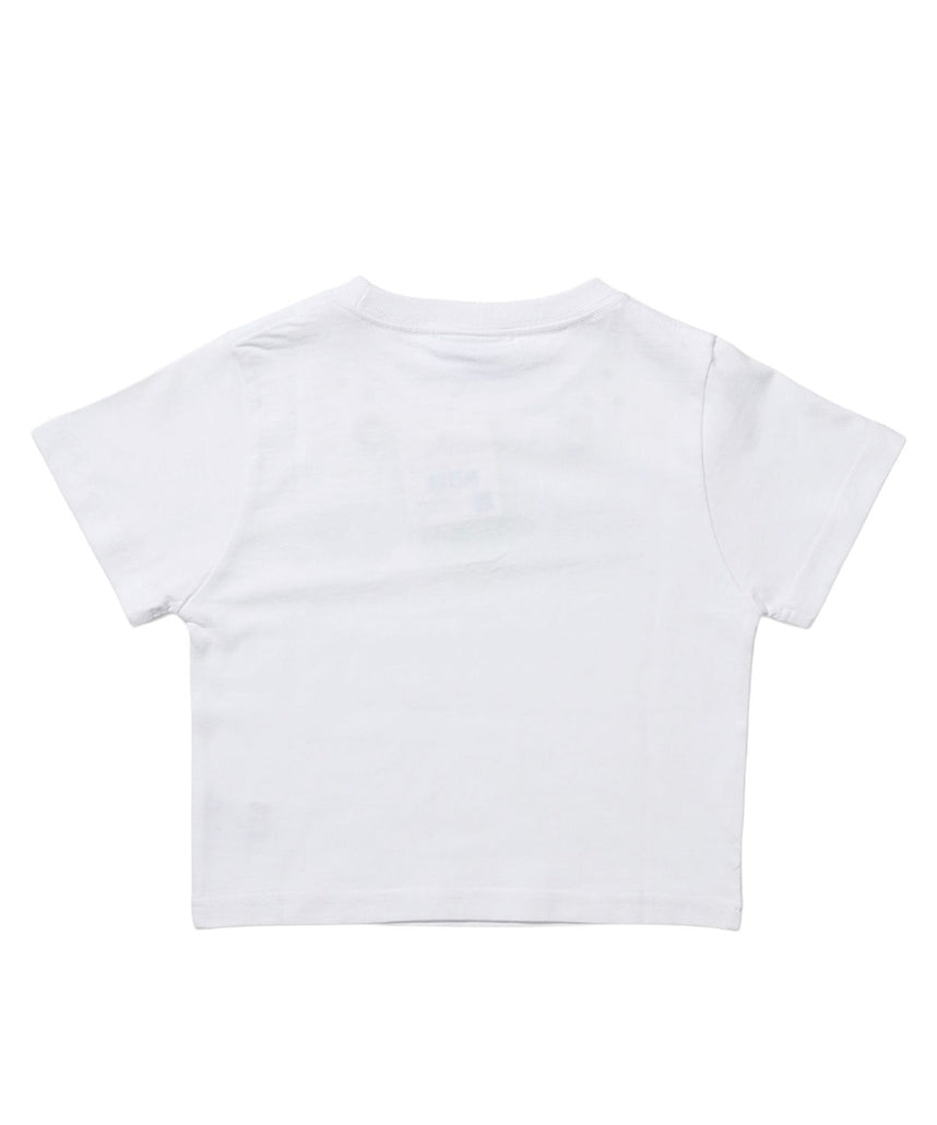 ※WEB限定 / ぼかしロゴ半袖ピチT / sqnz eyelet babe tee ホワイト