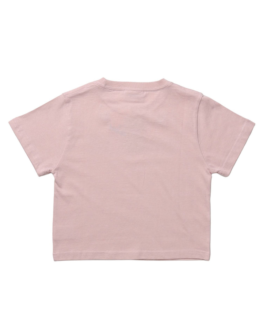 ※WEB限定 / ぼかしロゴ半袖ピチT / sqnz eyelet babe tee ライトピンク