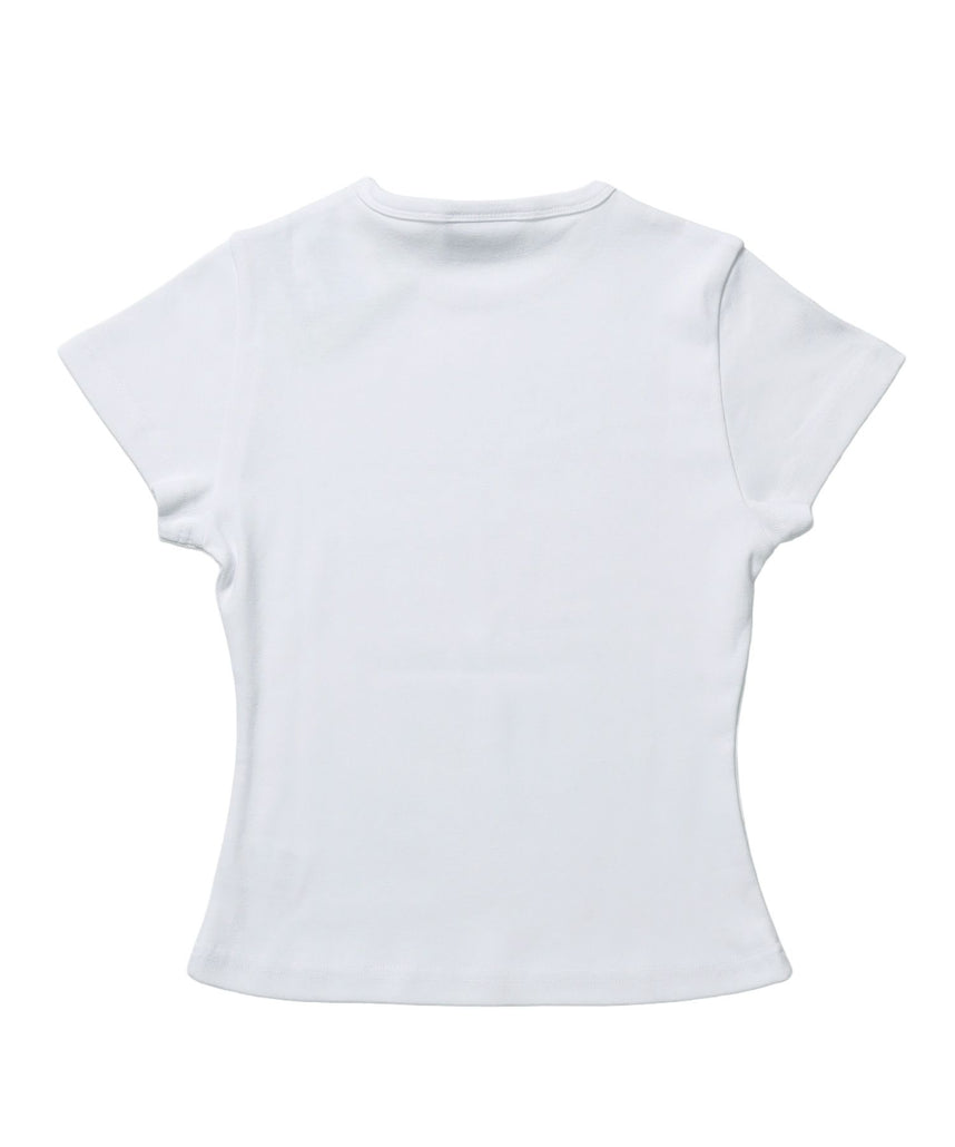 ※WEB限定 / 文字プリントレディースコンパクトT / sqnz programming pt compact tee ホワイト