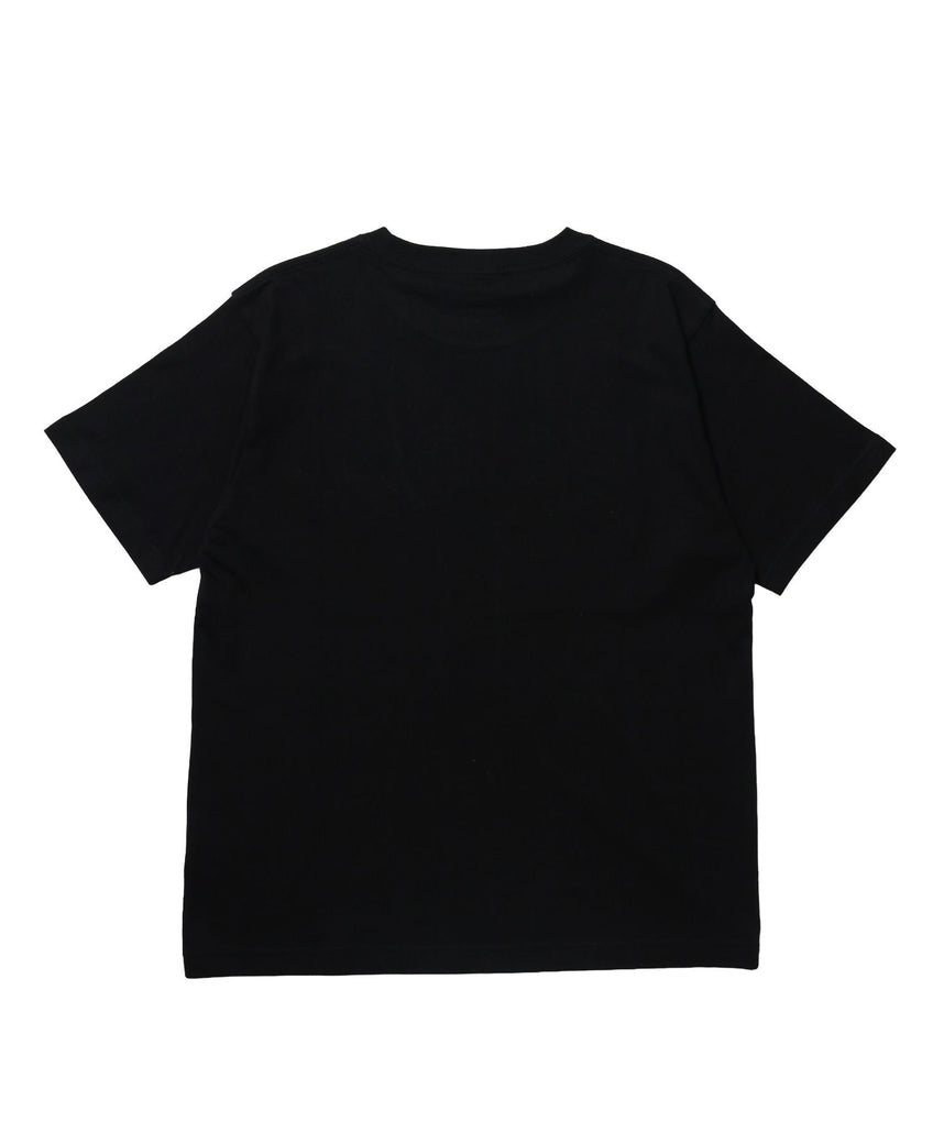 ※WEB限定 / スターロゴ半袖Tシャツ / sqnz star logo checkered applique tee  ブラック