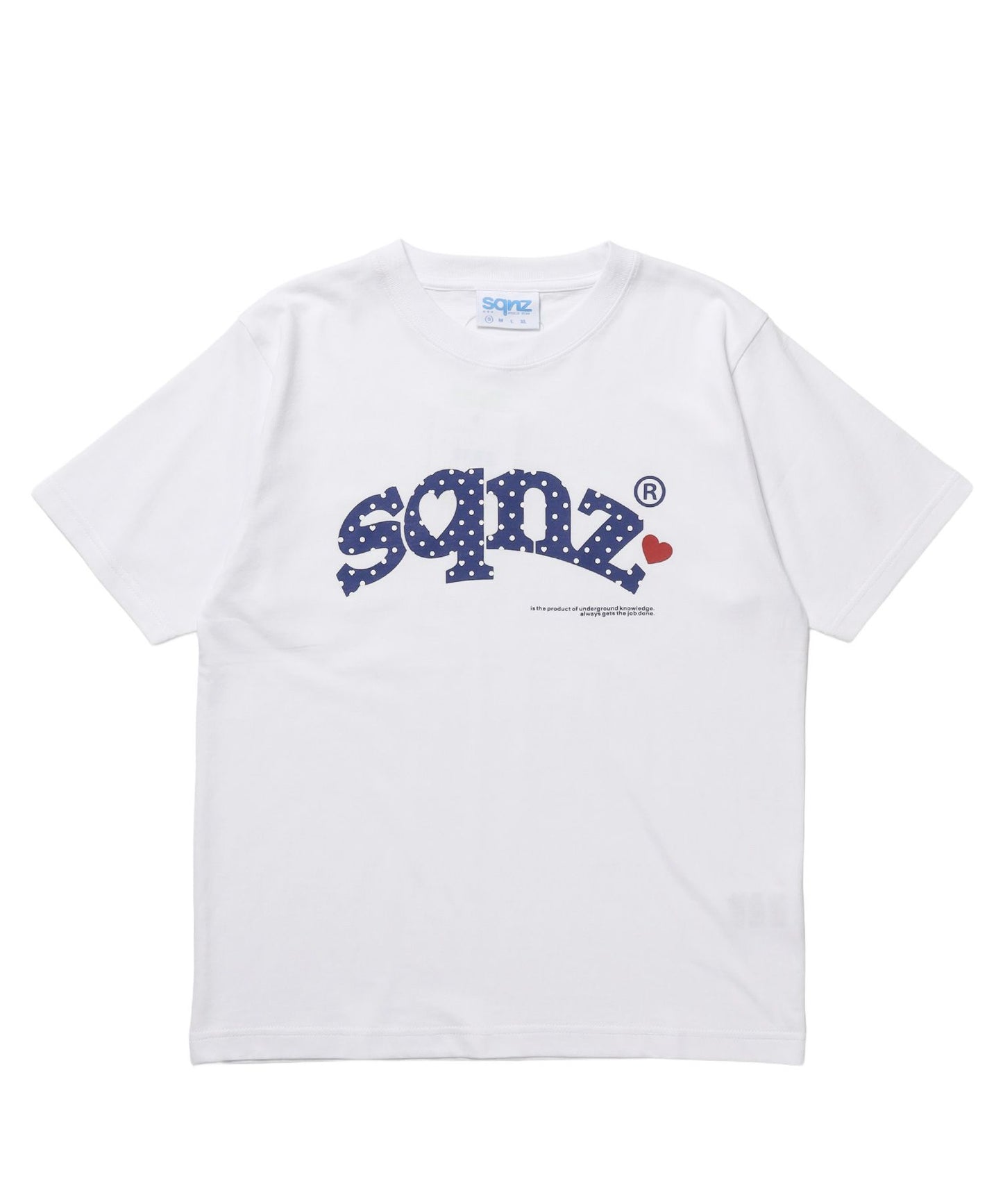 ※WEB限定 / ドットロゴ半袖Tシャツ / sqnz heart dot logo pt tee ホワイト