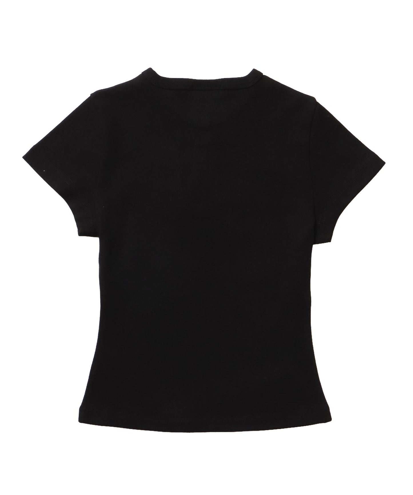 sqnz union Jack henley tee / レディース Tシャツ 半袖 ヘンリーネック スタッズ ユニオンジャック ブラック