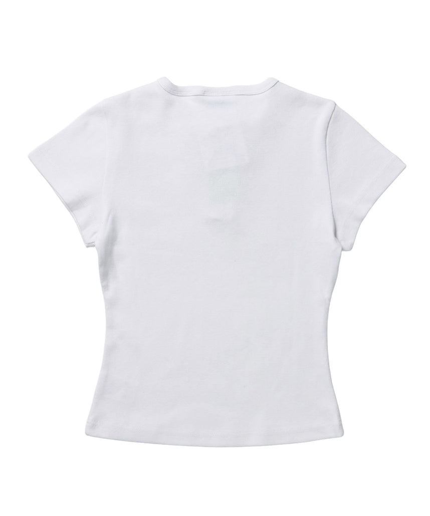 ※WEB限定 / レディースユニオンジャックヘンリーT / sqnz union jack henley tee ホワイト