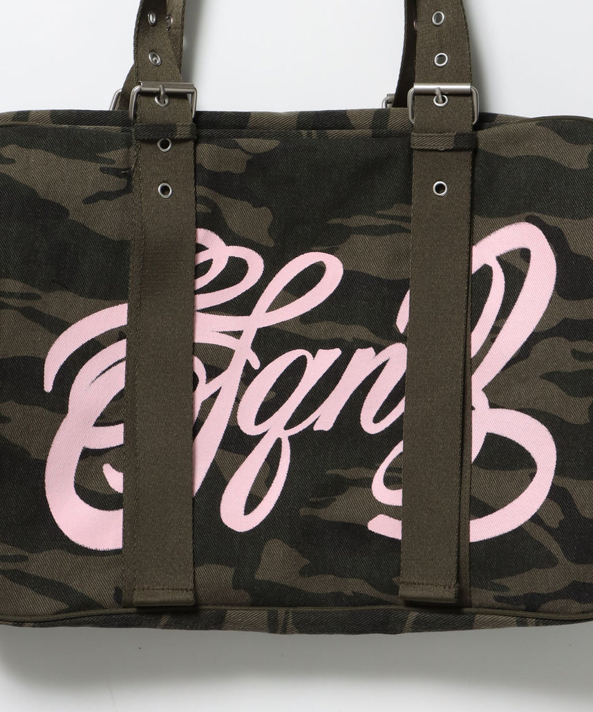 sqnz vintage boston bag / スクール ボストン バック アジャスター 迷彩柄 柄80