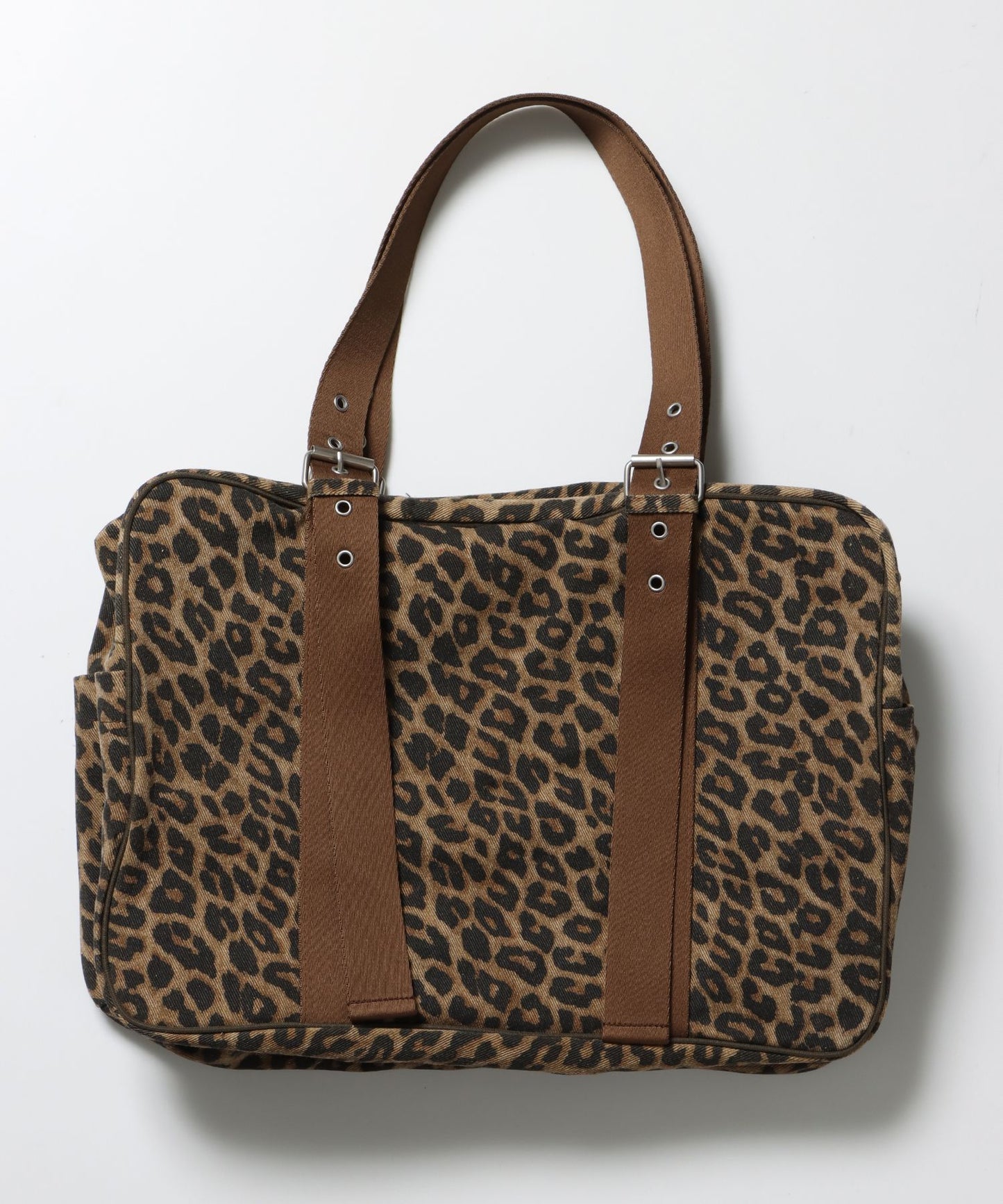 sqnz vintage boston bag / スクール ボストン バック アジャスター レオパード柄 柄81