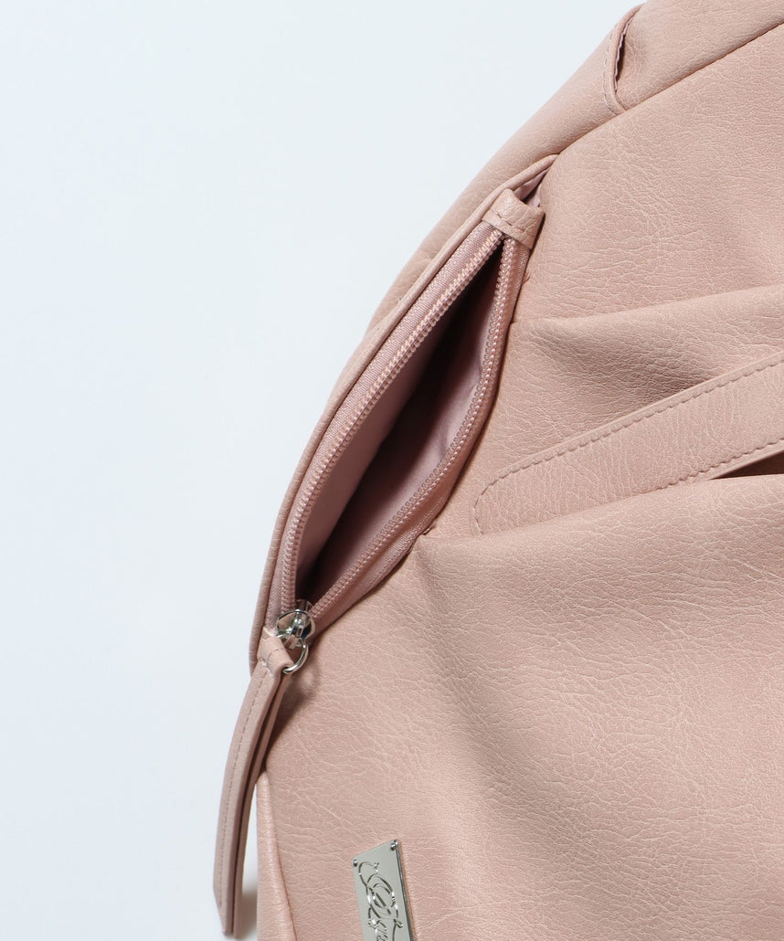 sqnz star eylet bag / フェイクレザー フェイクスウェード バック アジャスター ハンドバック ハトメ