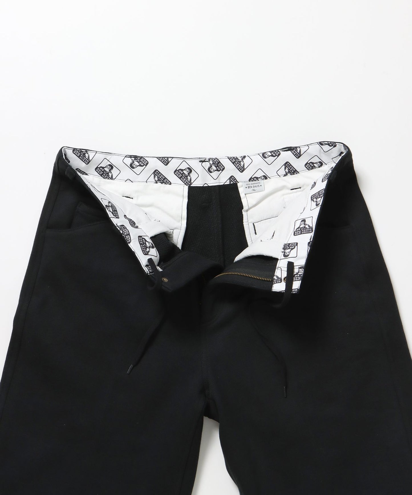 90TH H.SWEAT EXTRA WIDE PANTS / エクストラワイド スウェット パンツ ヘビーウエイト 裏毛 ドローストリング ≪セットアップ対応≫ ブラック