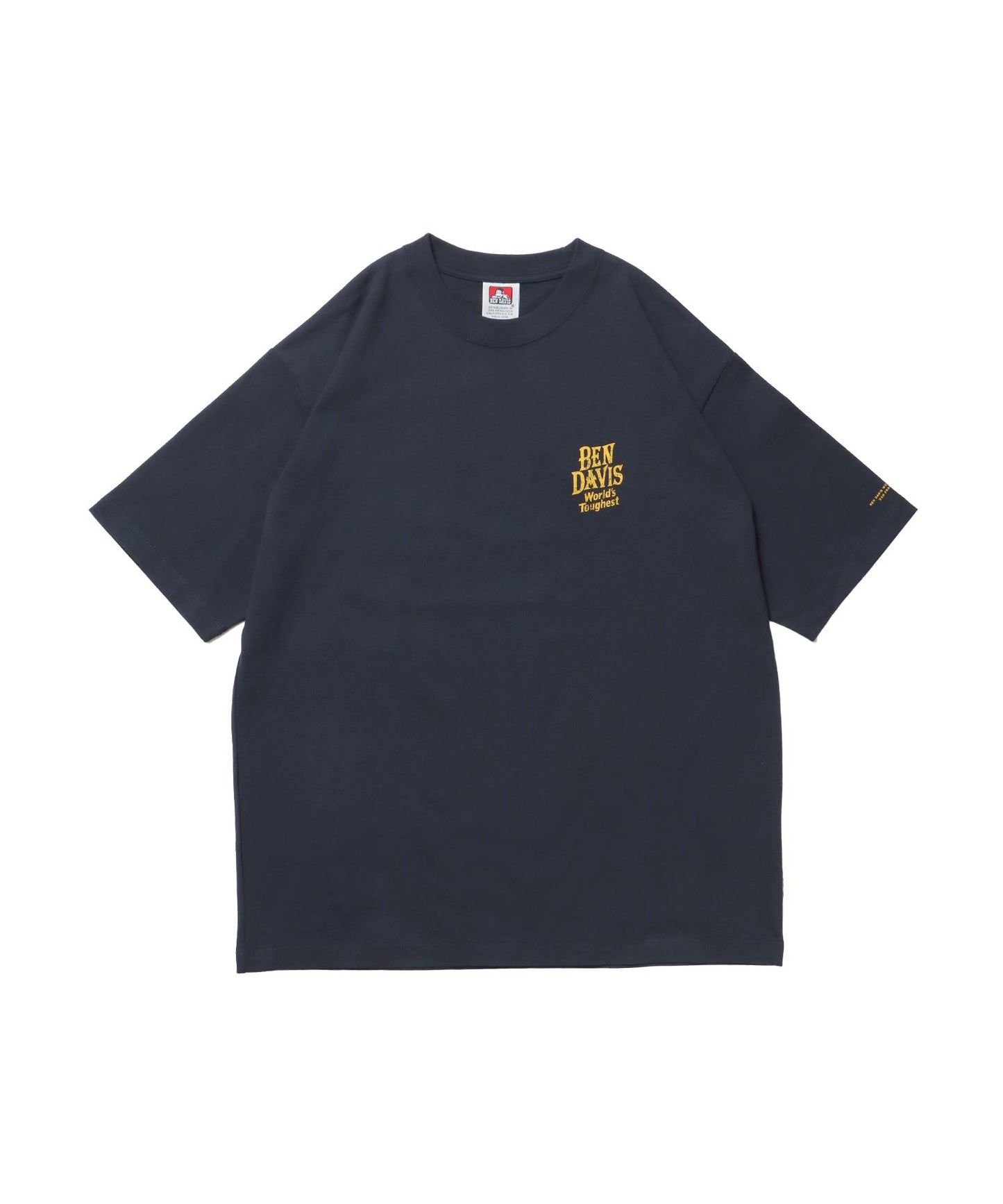 【BEN DAVIS（ベンデイビス）】CLASSIC LOGO TEE NV / オーバーサイズ ヘビーウェイト 半袖 クルーネック プリント ワンポイント ダークグリーン ネイビー