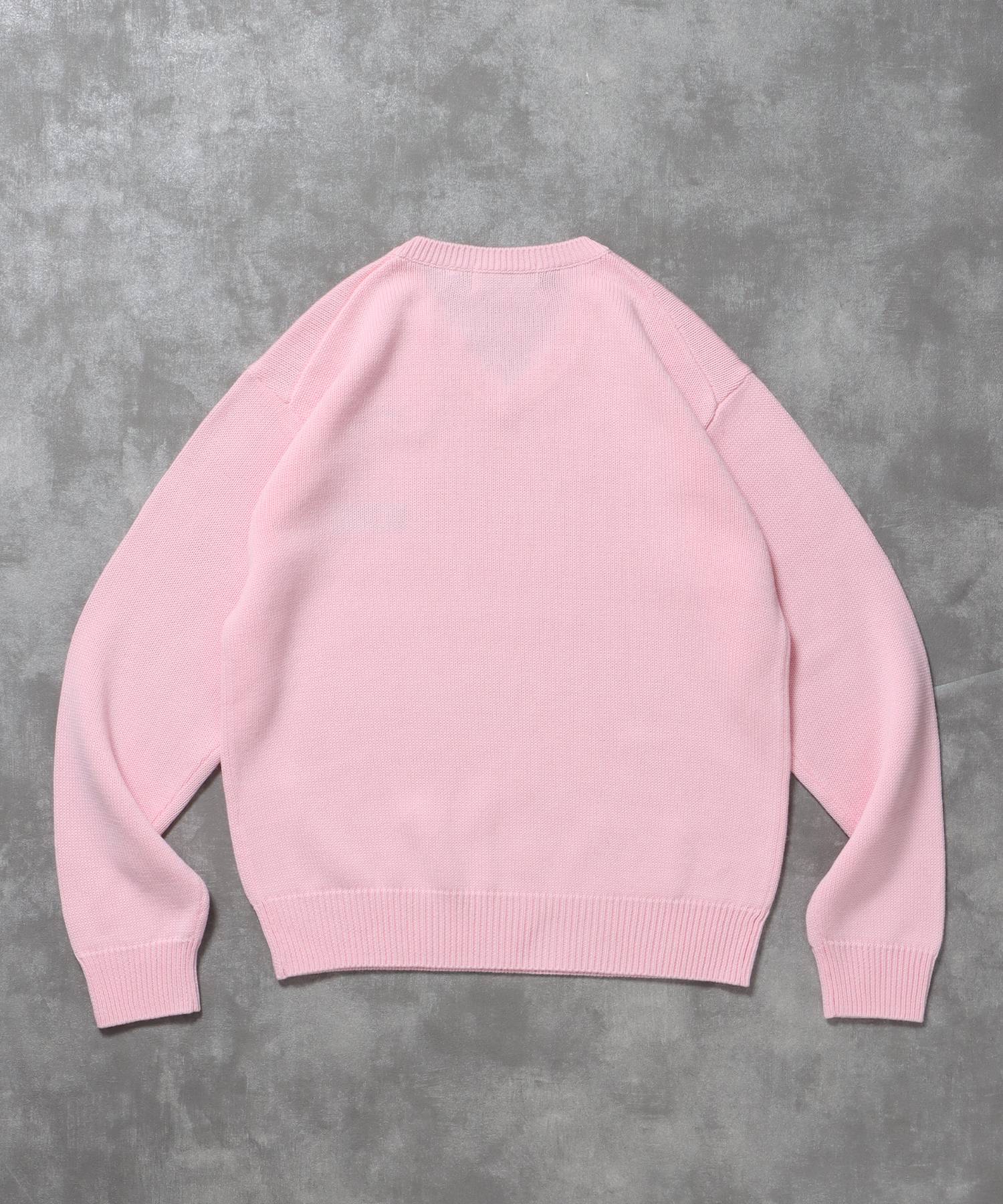 FFEIN(フェイン)】ワンポイントロゴVネックニット/ ニット Vネック