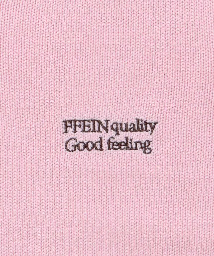 FFEIN(フェイン)】ワンポイントロゴVネックニット/ ニット Vネック