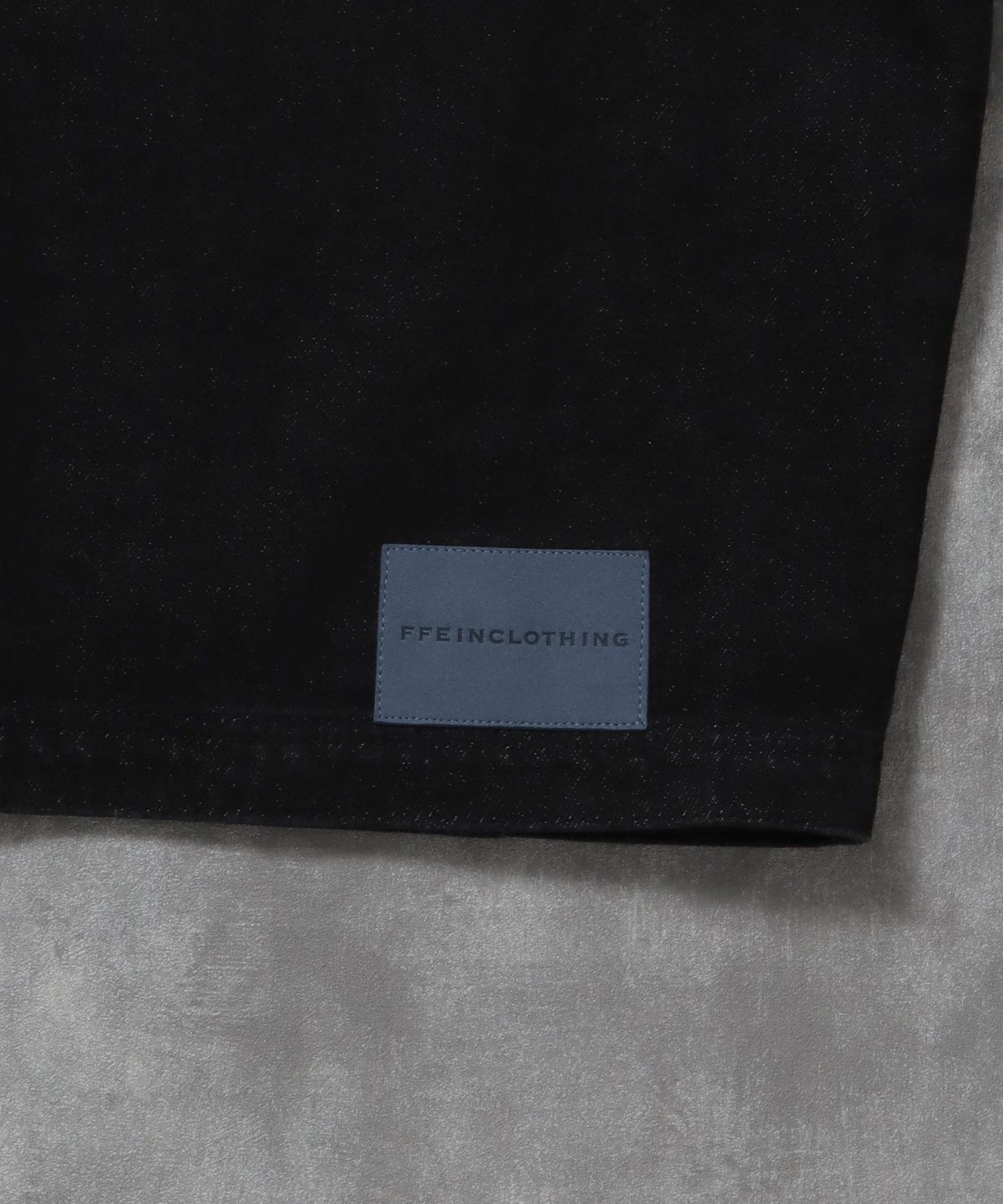 袖切り替えデニムJK / ジャケット デニム ジップ リベット ライトアウター 刺繍【セットアップ対応】 ブラック