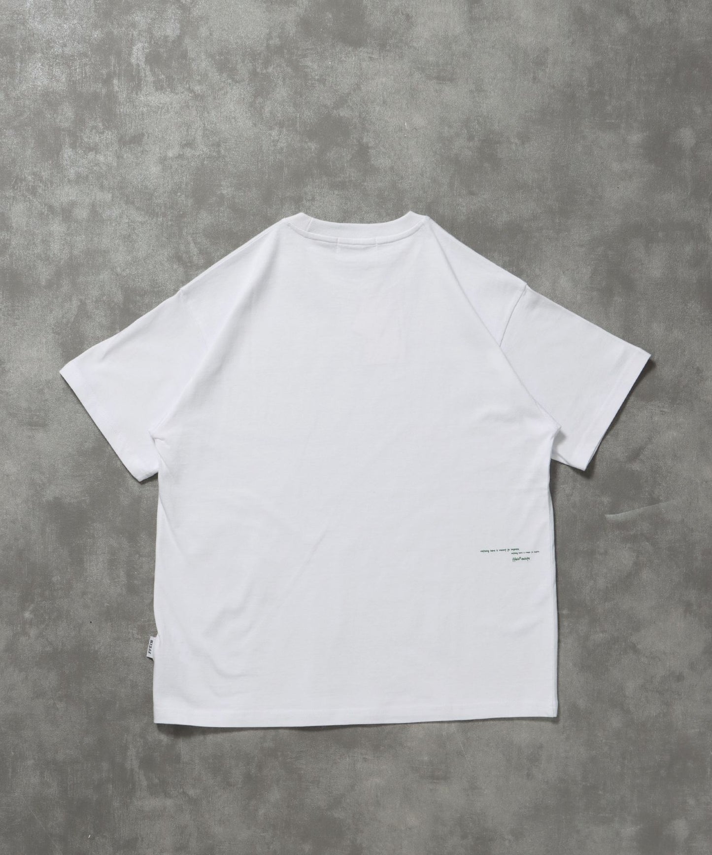 手書きメッセージショート丈Tシャツ / Tシャツ クルーネック 半袖 プリント 【短丈】 ホワイト