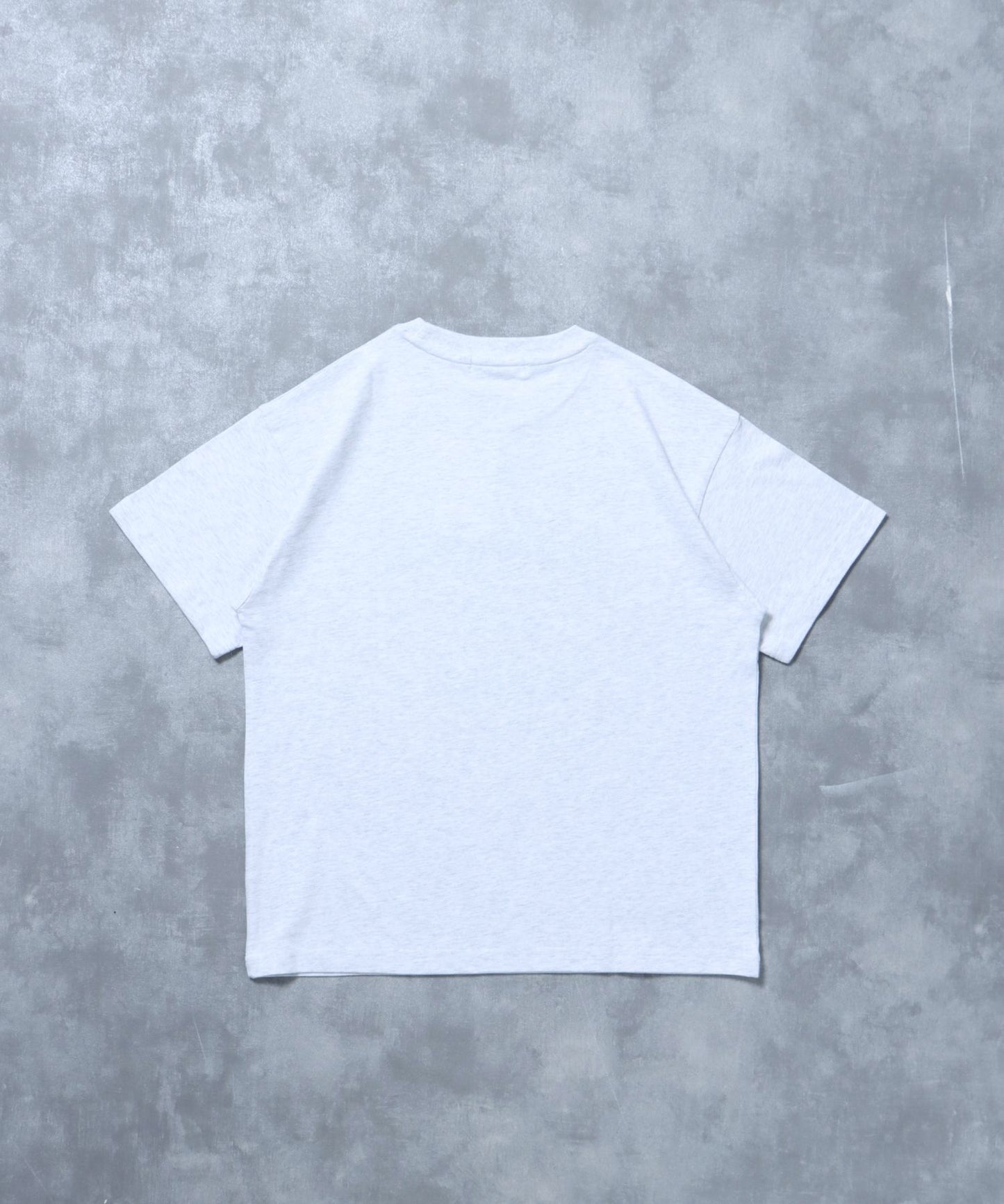 アップリケロゴショート丈Tシャツ/ Tシャツ クルーネック 半袖 プリント 刺繍 チェック 【短丈】 アッシュグレー