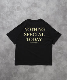 アメリカンプリントロゴショート丈Tシャツ/ Tシャツ クルーネック 半袖 プリント 【短丈】 ブラック