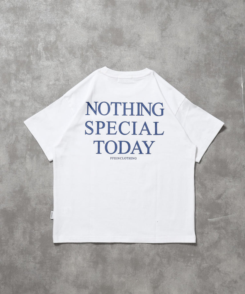 【FFEIN(フェイン)】アメリカンプリントロゴショート丈Tシャツ/ Tシャツ クルーネック 半袖 プリント 【短丈】 ホワイト