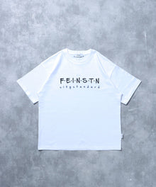 手書き刺繍ロゴショート丈Tシャツ/ Tシャツ クルーネック 半袖 刺繍 【短丈】 ホワイト