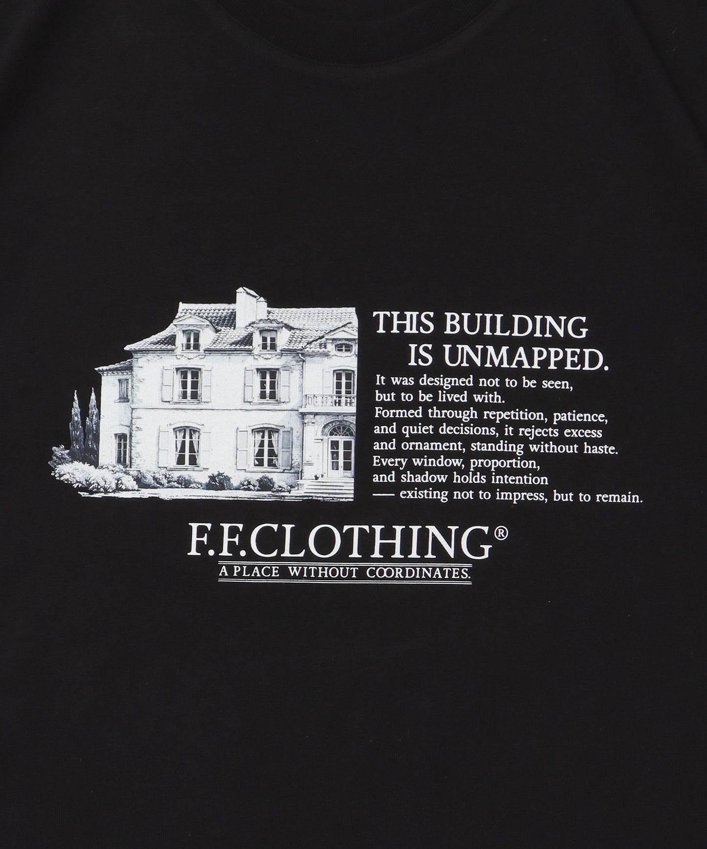 メッセージロゴショート丈Tシャツ / Tシャツ クルーネック 半袖 【短丈】 ブラック