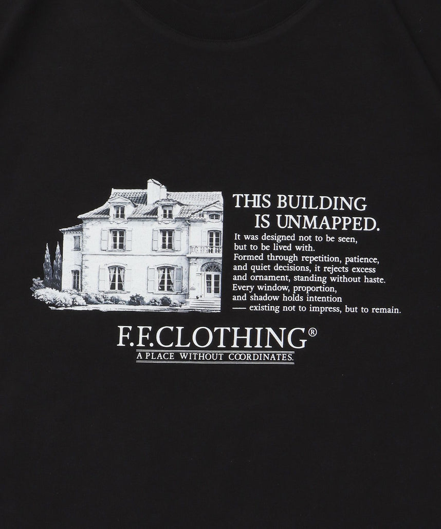 メッセージロゴショート丈Tシャツ / Tシャツ クルーネック 半袖 【短丈】 ブラック