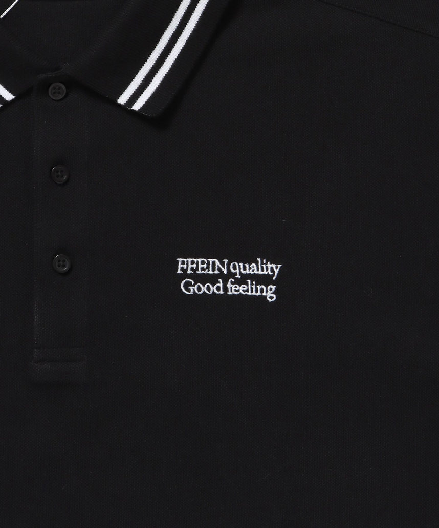 FFEIN(フェイン)】配色ラインワンポイント刺繍ポロシャツ / ポロシャツ FFEIN(フェイン)】配色ラインワンポイント刺繍ポロシャツ / ポロシャツ