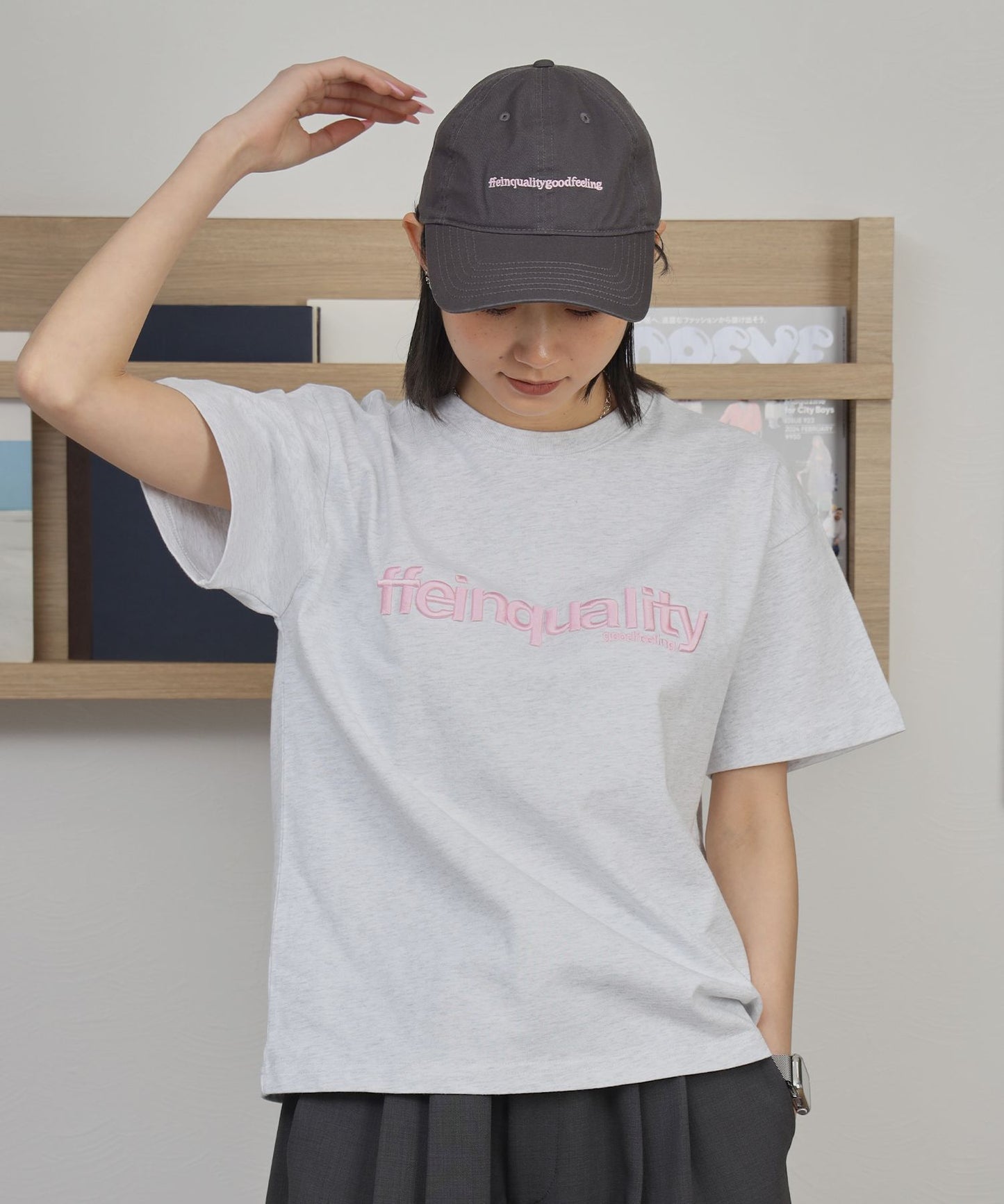 モデル：H163 Size:S アッシュグレー