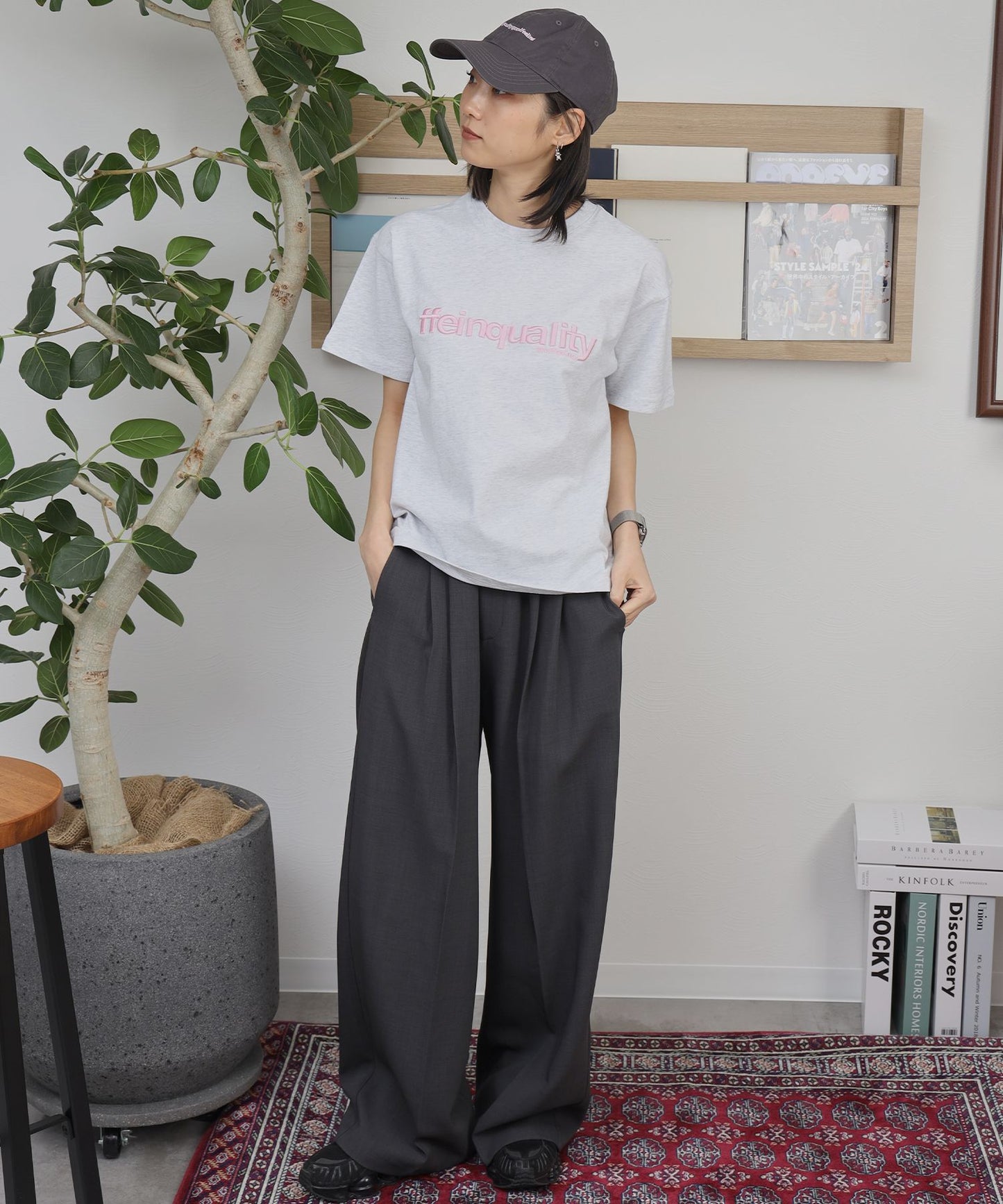 モデル：H163 Size:S アッシュグレー