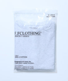 ヴィンテージパックTシャツ/ パックT 2枚 綿100％ Tシャツ クルーネック 半袖 無地 シンプル アッシュグレー
