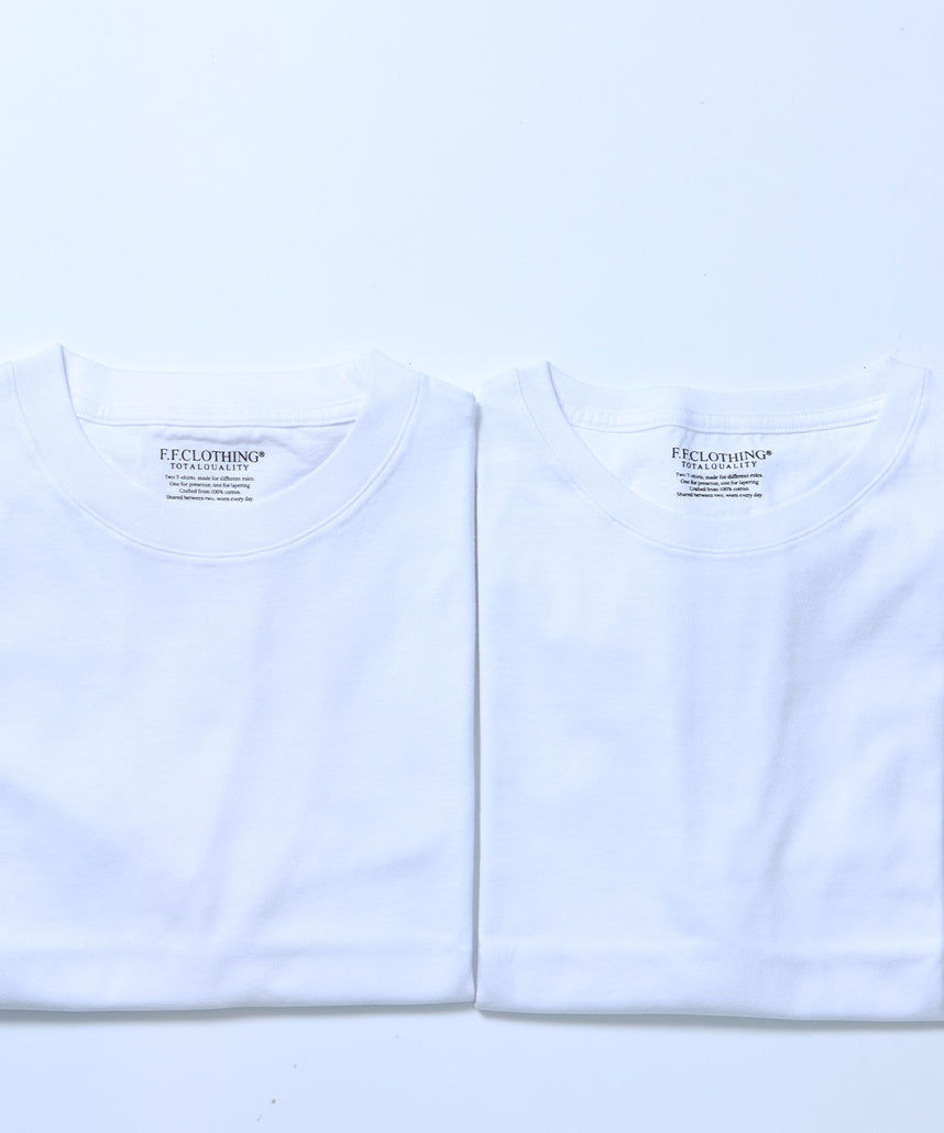 ヴィンテージパックTシャツ/ パックT 2枚 綿100％ Tシャツ クルーネック 半袖 無地 シンプル ホワイト