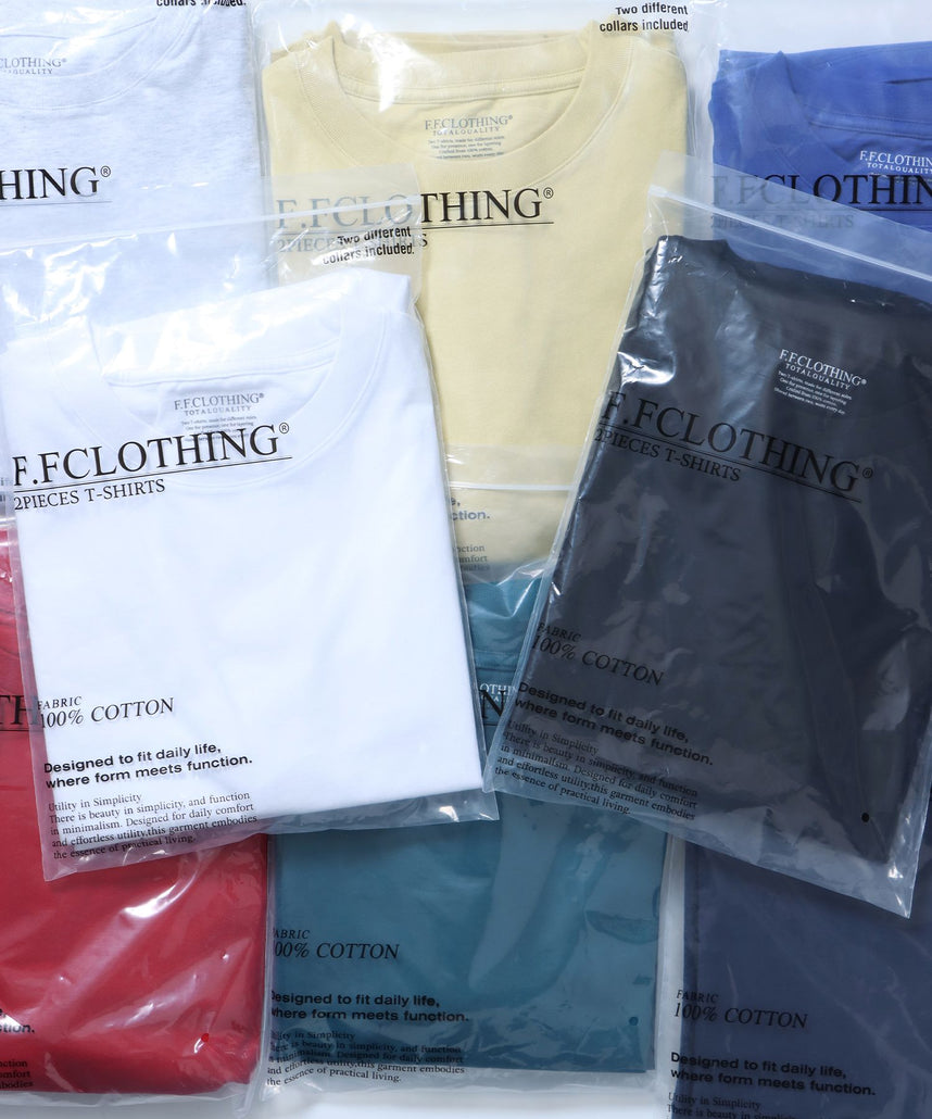ヴィンテージパックTシャツ/ パックT 2枚 綿100％ Tシャツ クルーネック 半袖 無地 シンプル ホワイト