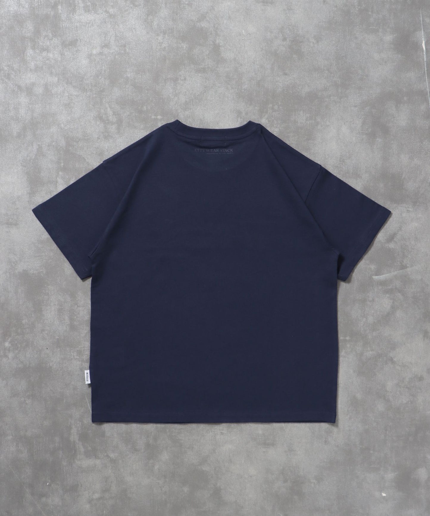 ユニバーサルロゴショート丈Tシャツ/ Tシャツ クルーネック 半袖 プリント 刺繍 チェック 【短丈】 柄81