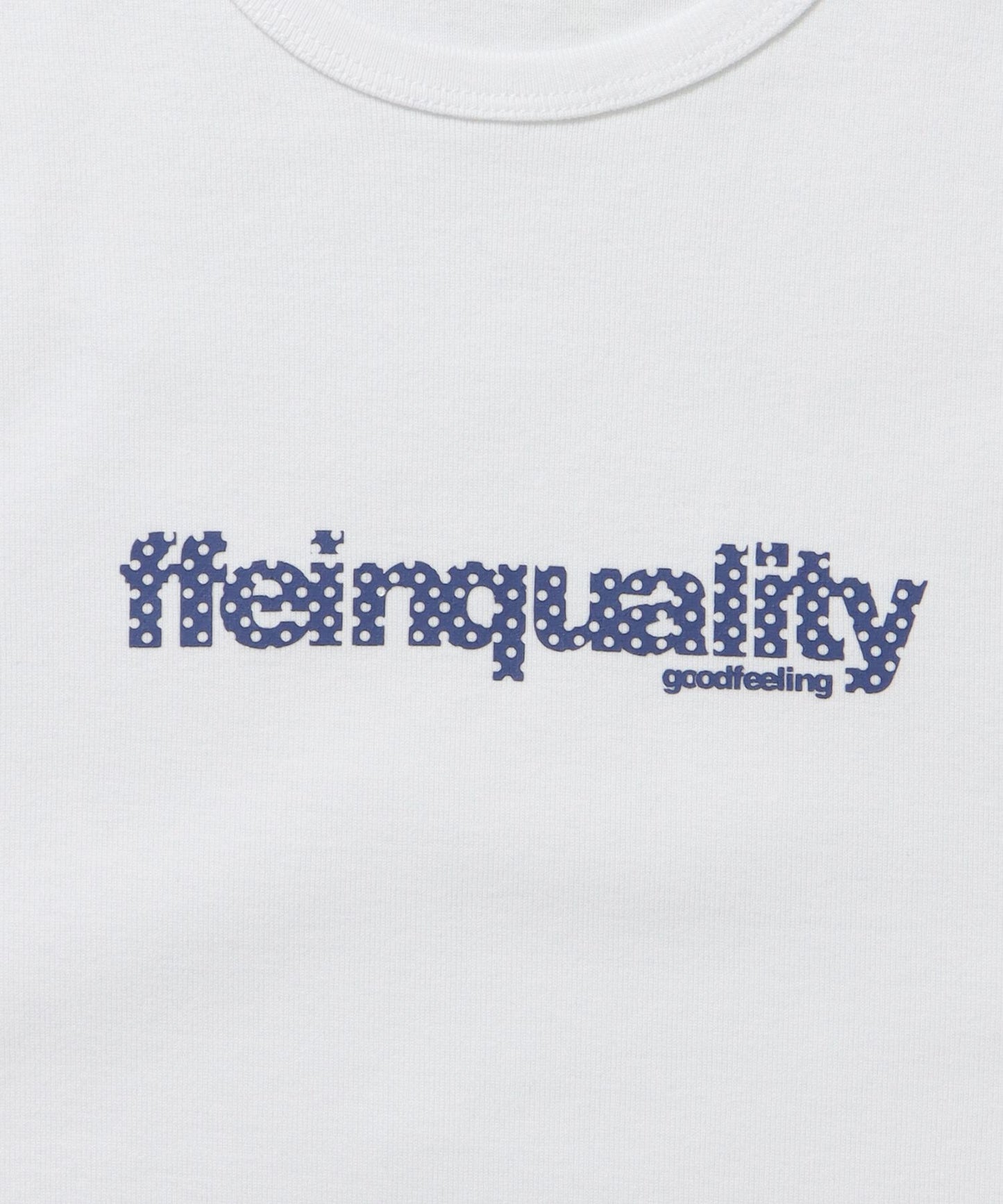 テレコリブレディースTシャツ / 半袖 レディース クルーネック プリント ピチT ちびT 短丈 ホワイト