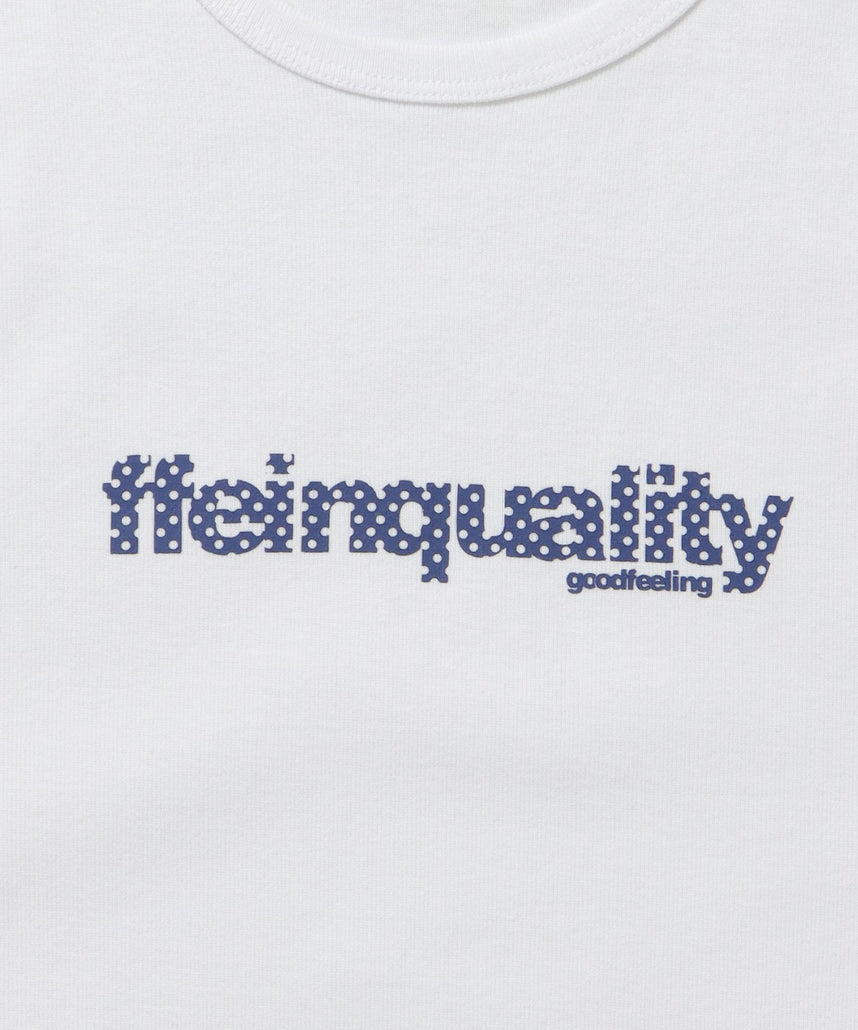 テレコリブレディースTシャツ / 半袖 レディース クルーネック プリント ピチT ちびT 短丈 ホワイト