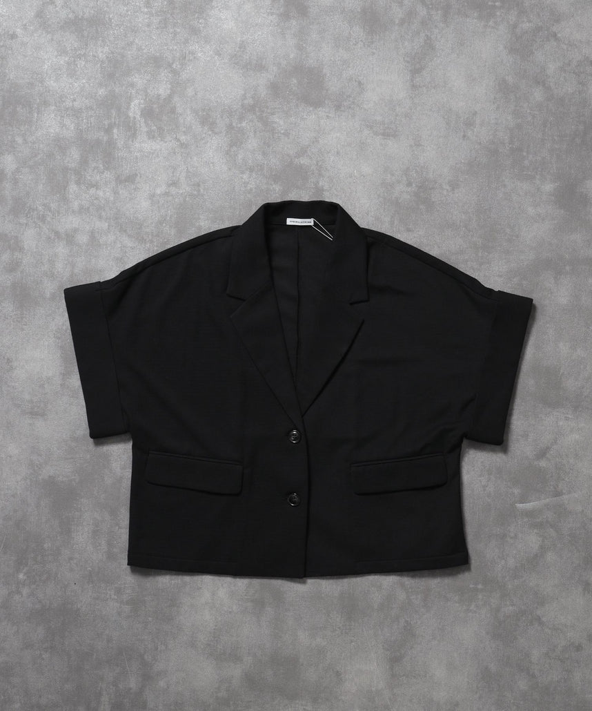 【21ss】SISE バルーンショートフィールドジャケット ブラック 短丈 FFEIN(フェイン)】短丈テーラードジャケット / ジャケット レディース