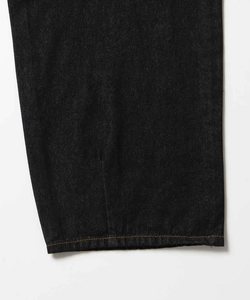 ※WEB限定 / タックワイドデニムパンツ / sqnz tucked denim pants ブラック