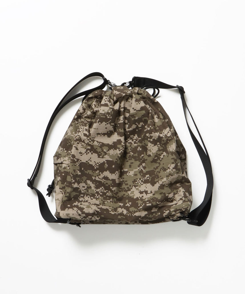 【sqnz（エスキュンズ）】sqnz 2way knapsack / ユニセックス ナップサック リュック 雑貨 バック 2WAY ドローコード 柄80