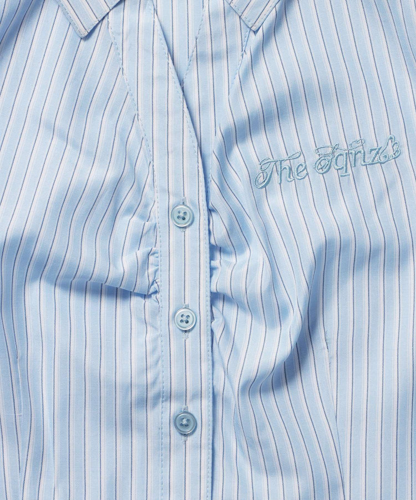 WEB限定 / レディースストライプ半袖シャツ / sqnz shearing stripe