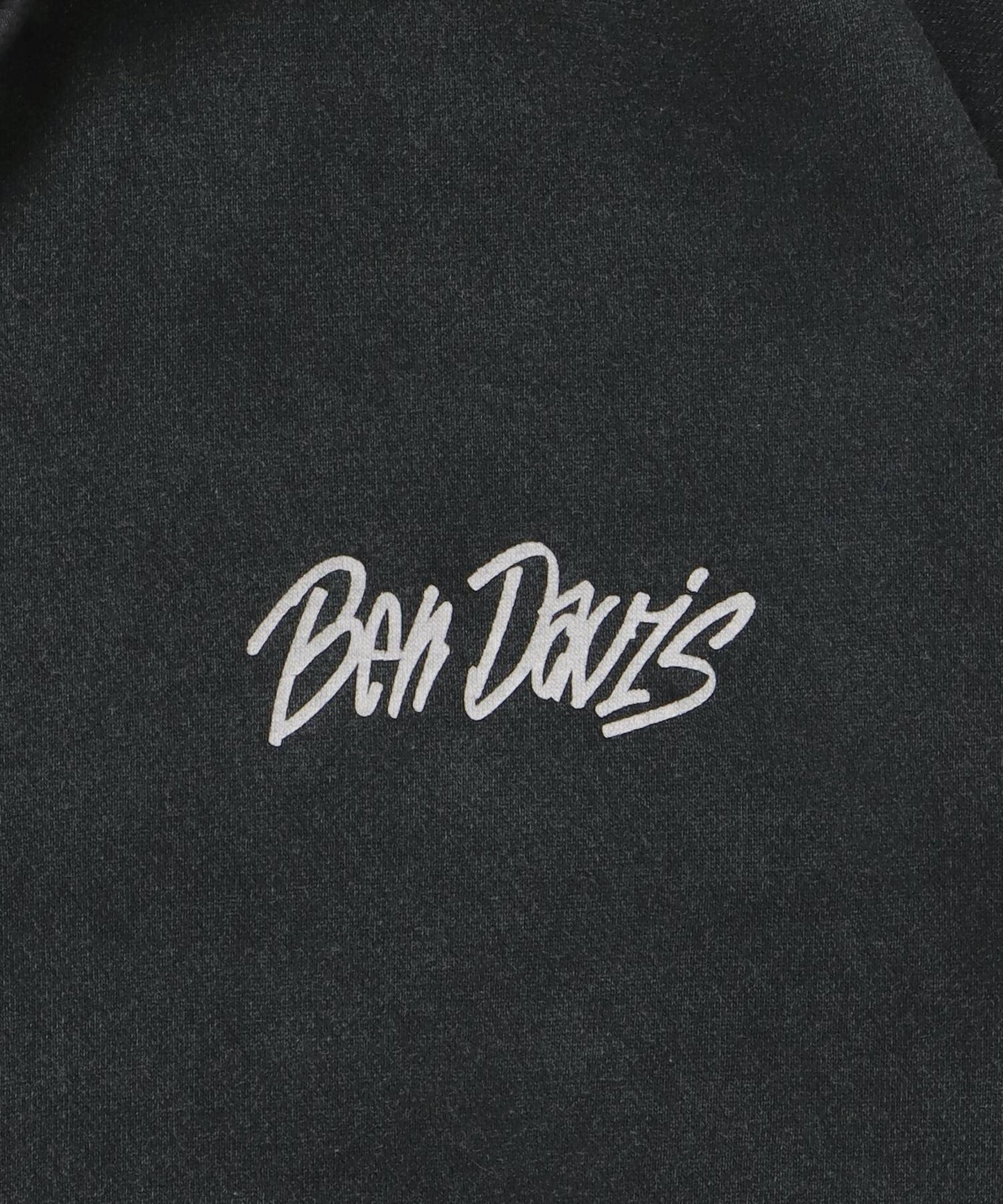 GRAPHIC FADED ZIP HOODIE / ジップパーカー フーディ 裏起毛 ヘビーウェイト プリント 加工 ブラック