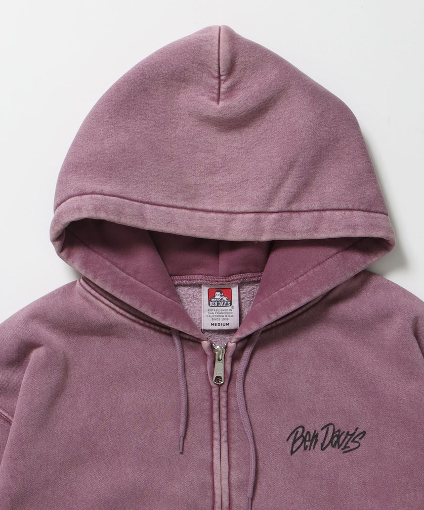 BEN DAVIS（ベンデイビス）】GRAPHIC FADED ZIP HOODIE / ジップ
