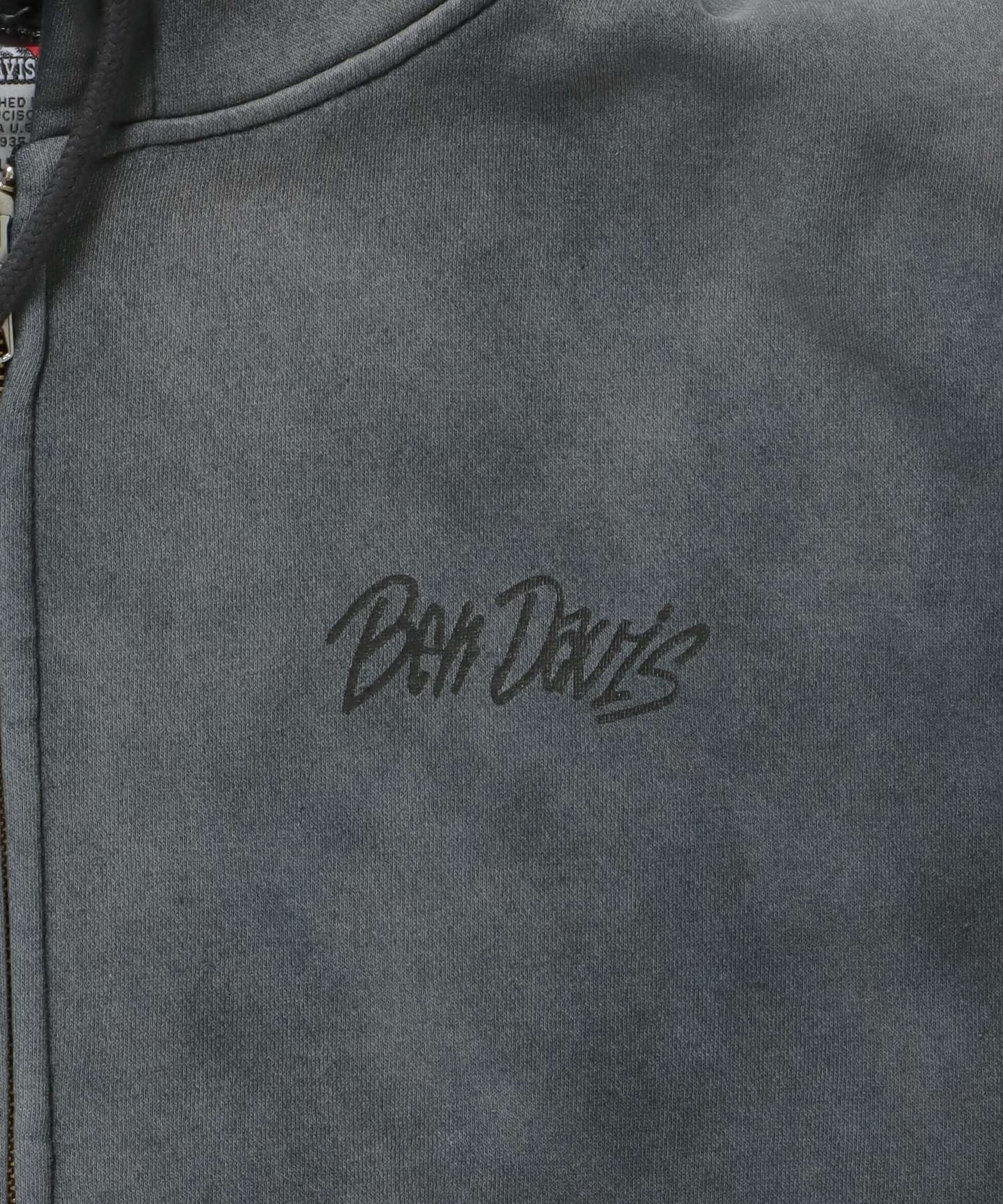 GRAPHIC FADED ZIP HOODIE / ジップパーカー フーディ 裏起毛 ヘビーウェイト プリント 加工 柄19